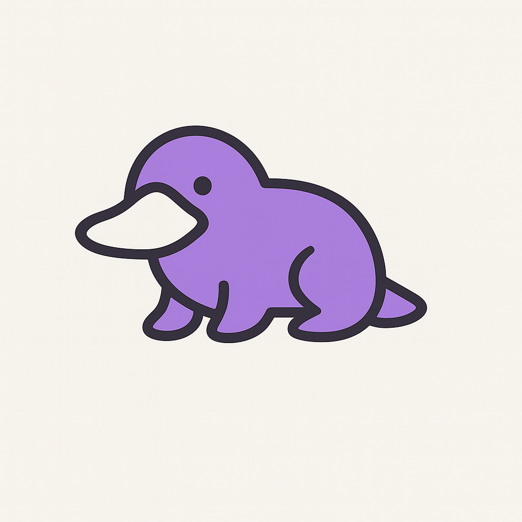 Pludo.io Logo - Purple Platypus